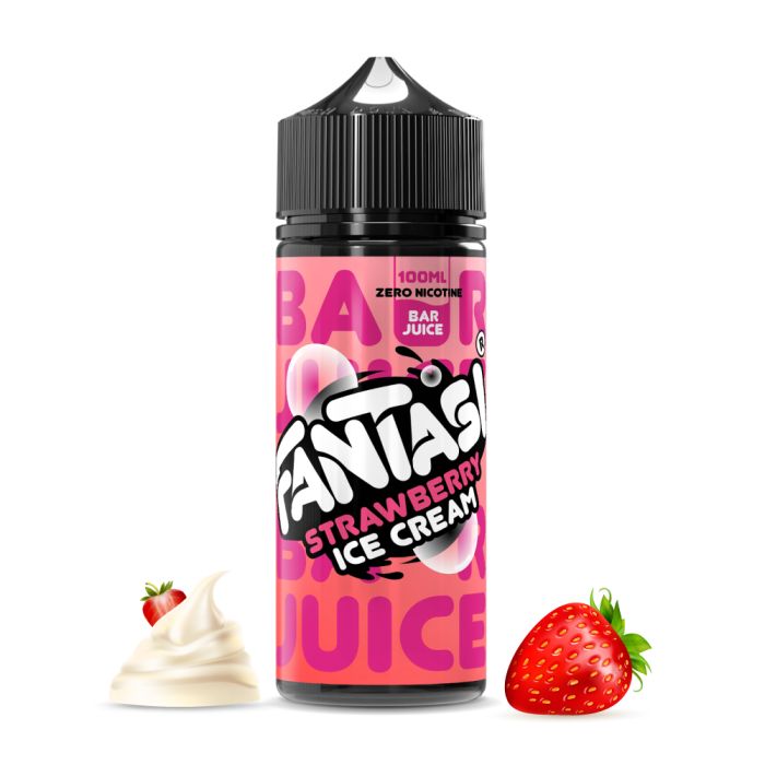 918406 Strawberry Ice Cream 50/50 E-Liquid Fantasi Bar Juice Shortfill